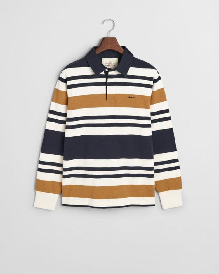 Gant Apparel Mens MULTISTRIPE HEAVY RUGGER 244/CUMIN BEIGE