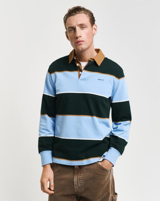 Gant Apparel Mens MULTISTRIPE HEAVY RUGGER 427/CLEAR SKY