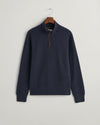 Gant Apparel Mens SACKER RIB HALF ZIP 433/EVENING BLUE