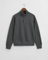 Gant Apparel Mens SACKER RIB HALF ZIP 095/ANTRACIT MELANGE