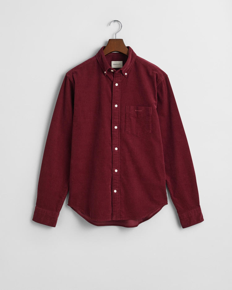 Gant Apparel Mens REG UT CORDUROY SHIRT 638/WINE RED