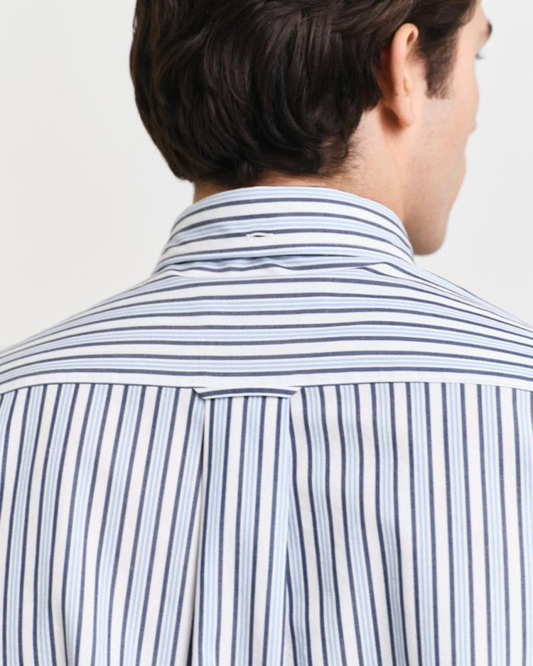 Gant Apparel Mens REG POPLIN STRIPE SHIRT 427/CLEAR SKY