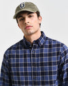 Gant Apparel Mens REG HERRINGBONE CHECK SHIRT 433/EVENING BLUE