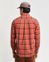 Gant Apparel Mens REG ARCHIVE POPLIN CHECK SHIRT 612/IRON RED