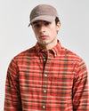 Gant Apparel Mens REG ARCHIVE POPLIN CHECK SHIRT 612/IRON RED