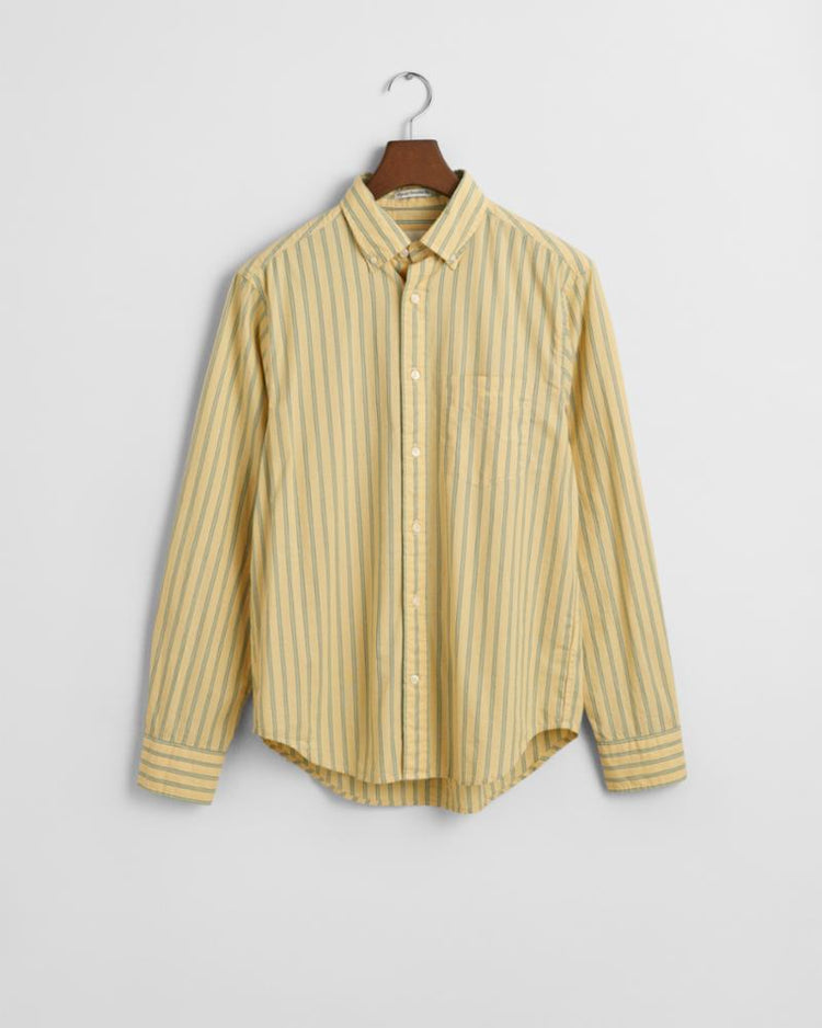 Gant Apparel Mens REG ARCHIVE POPLIN STRIPE SHIRT 257/BURNT WHEAT