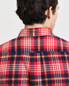 Gant Apparel Mens REG FLANNEL PLAID SHIRT 630/RUBY RED