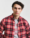 Gant Apparel Mens REG FLANNEL PLAID SHIRT 630/RUBY RED