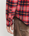 Gant Apparel Mens REG FLANNEL PLAID SHIRT 630/RUBY RED