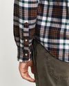 Gant Apparel Mens REG FLANNEL PLAID SHIRT 220/COCAO BROWN