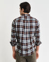 Gant Apparel Mens REG FLANNEL PLAID SHIRT 220/COCAO BROWN