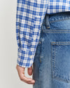 Gant Apparel Mens REG FLANNEL CHECK SHIRT 433/EVENING BLUE