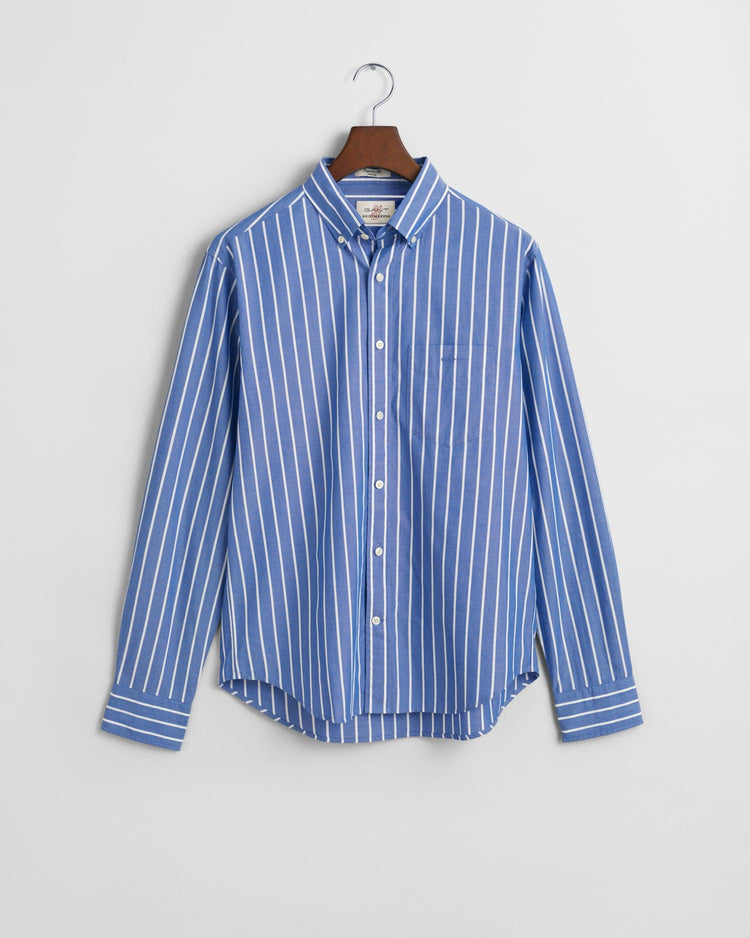 Gant Apparel Mens REG POPLIN STRIPE 447/LAPIS BLUE