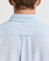 Gant Apparel Mens REG COTTON LINEN SS SHIRT 457/FRESH BLUE