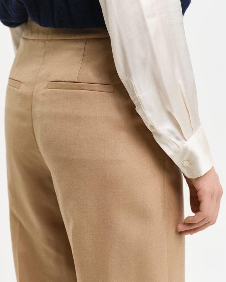 Gant Apparel Womens HW STRAIGHT PANTS 213/WARM KHAKI