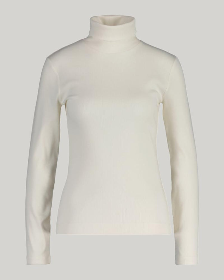 Gant Apparel Womens SLIM RIB TURTLENECK 113/EGGSHELL