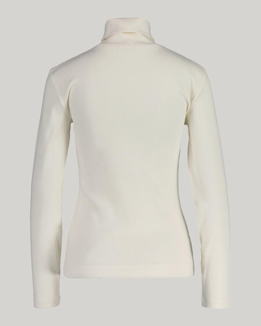 Gant Apparel Womens SLIM RIB TURTLENECK 113/EGGSHELL