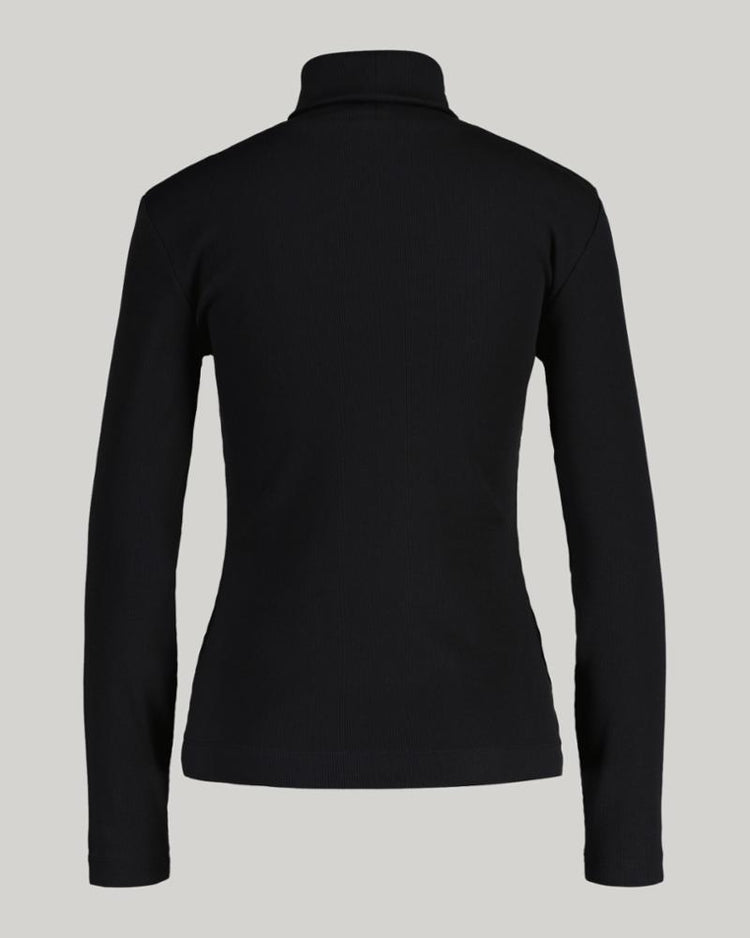 Gant Apparel Womens SLIM RIB TURTLENECK 005/BLACK