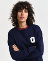 Gant Apparel Womens G BADGE C NECK SWEAT 409/CLASSIC BLUE