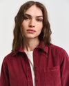 Gant Apparel Womens REG CORD SHIRT 604/PLUMPED RED