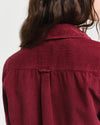 Gant Apparel Womens REG CORD SHIRT 604/PLUMPED RED