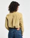 Gant Apparel Womens REG CORD SHIRT 257/BURNT WHEAT