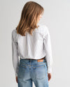 Gant Apparel Womens REG STRIPE ARCHIVE OXFORD BD SHIRT 113/EGGSHELL