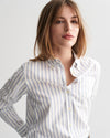 Gant Apparel Womens REG STRIPE ARCHIVE OXFORD BD SHIRT 113/EGGSHELL