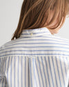 Gant Apparel Womens REG STRIPE ARCHIVE OXFORD BD SHIRT 113/EGGSHELL