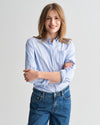 Gant Apparel Womens REG STRIPE ARCHIVE OXFORD BD SHIRT 455/LIGHT BLUE