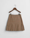 Gant Apparel Womens CHECKED PLEATED SKIRT 244/CUMIN BEIGE