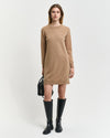 Gant Apparel Womens SUPERFINE LAMBSWOOL DRESS 269/CARAMEL BEIGE