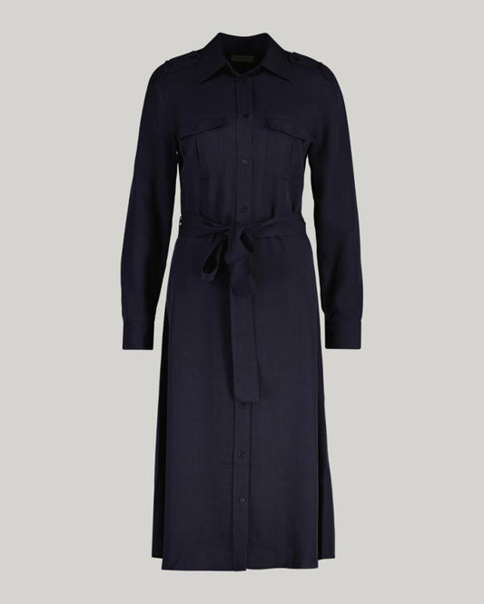 Gant Apparel Womens REG POCKET SHIRT DRESS 433/EVENING BLUE