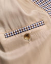 Gant Apparel Womens MINI CHECKED CAR COAT 220/COCAO BROWN