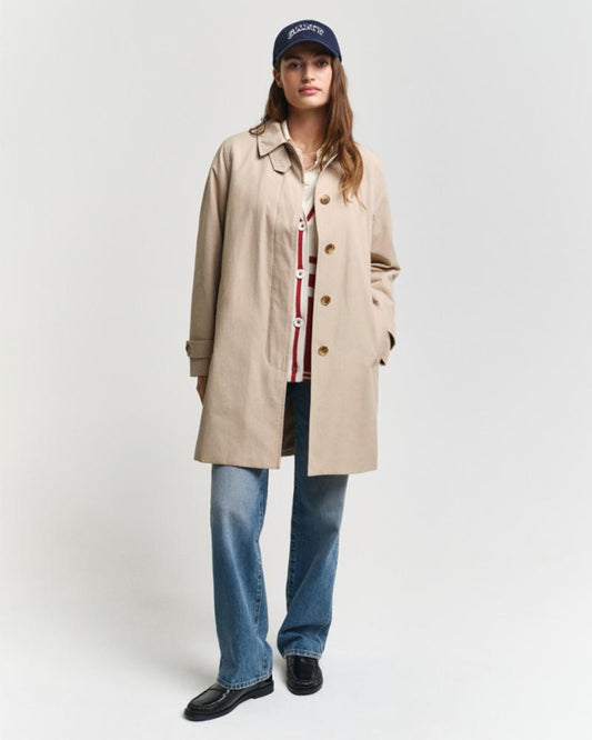 Gant Apparel Womens 4751138-CAR COAT 277/DRY SAND