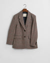 Gant Apparel Womens REG HOUNDSTOOTH BLAZER 233/SOFT OAT