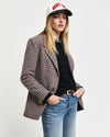 Gant Apparel Womens REG HOUNDSTOOTH BLAZER 233/SOFT OAT