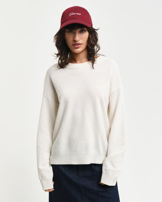 Gant Apparel Womens SUPERFINE LAMBSWOOL C 130/CREAM