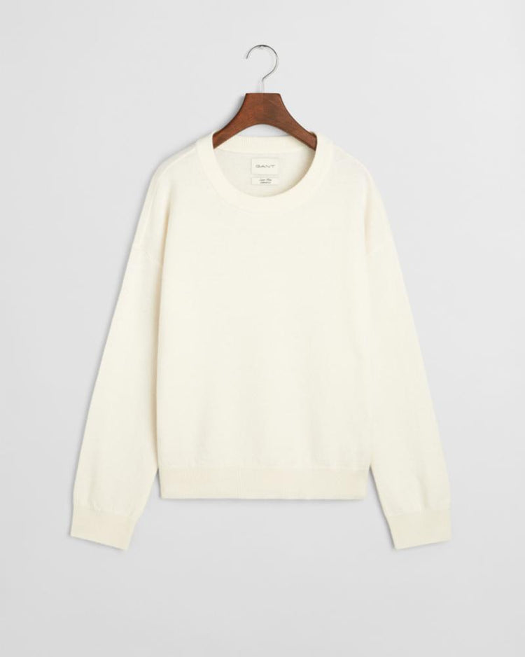 Gant Apparel Womens SUPERFINE LAMBSWOOL C 130/CREAM