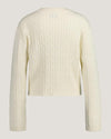 Gant Apparel Womens G BADGE CABLE KNIT 130/CREAM