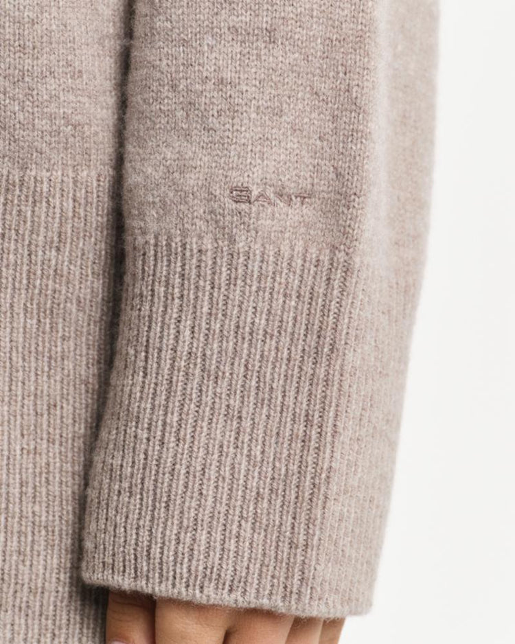 Gant Apparel Womens HERRINGBONE DETAIL ROLLNECK 024/WARM GREY