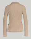 Gant Apparel Womens MINI CABLE KNIT RUGGER 248/DARK KHAKI