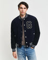 Gant Apparel Mens CORD VARSITY JACKET 433/EVENING BLUE