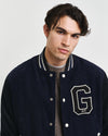 Gant Apparel Mens CORD VARSITY JACKET 433/EVENING BLUE