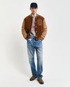 Gant Apparel Mens CORD VARSITY JACKET 220/COCAO BROWN