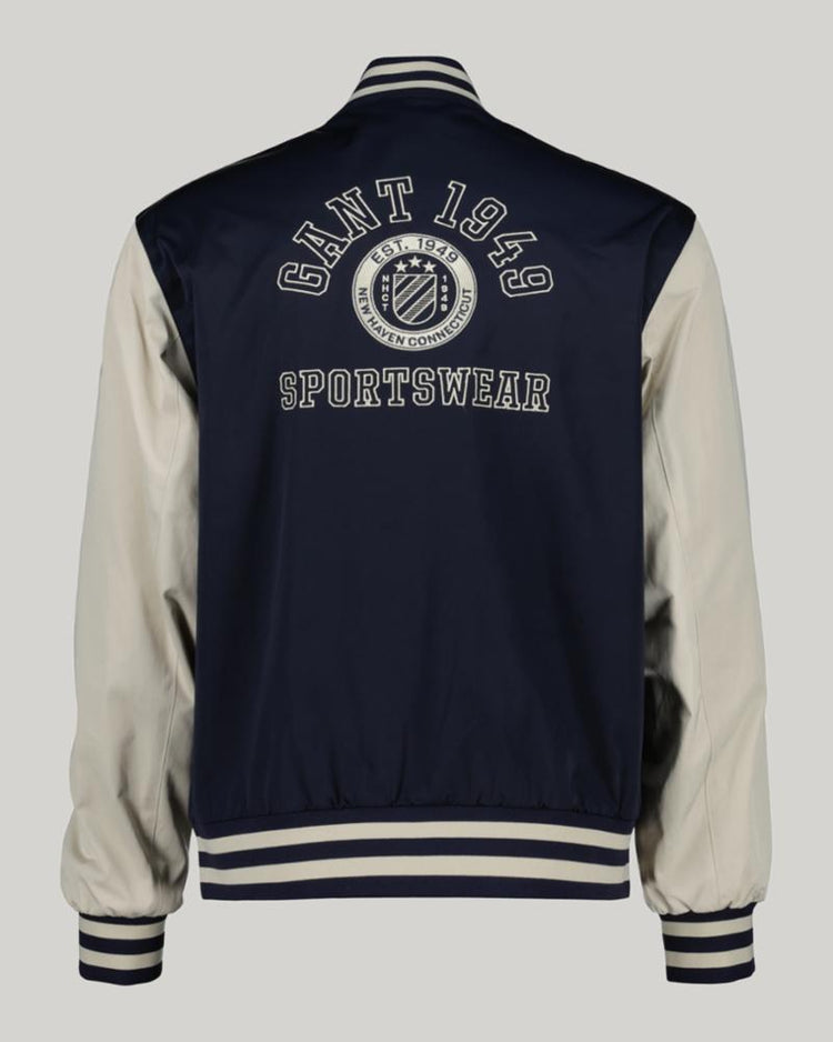 Gant Apparel Mens LIGHT VARSITY JACKET 433/EVENING BLUE