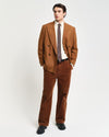 Gant Apparel Mens OVERSIZED WOOL FLANNEL SUIT BLAZER 220/COCAO BROWN