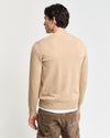 Gant Apparel Mens CLASSIC COTTON V NECK 296/KHAKI MELANGE