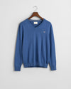 Gant Apparel Mens CLASSIC COTTON V NECK 442/VINTAGE BLUE