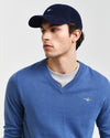 Gant Apparel Mens CLASSIC COTTON V NECK 442/VINTAGE BLUE